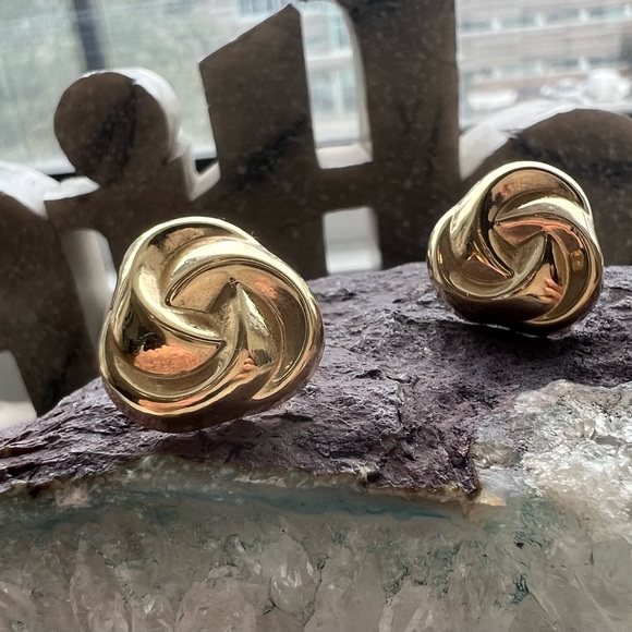 Jewelry - 14k yellow gold earrings .